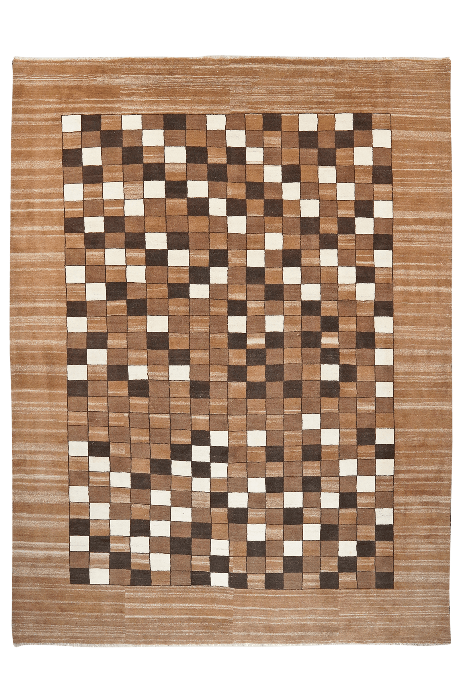 Gabbeh Sonnat — Hand-knotted, 255x330 cm, Brown, 100% Virgin Wool | Main view