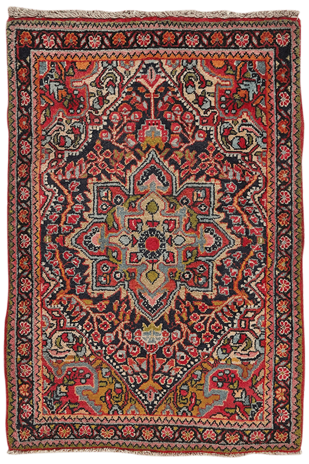 Djozan — Hand-knotted, 63x90 cm, Blue, 100% Virgin Wool | Main view