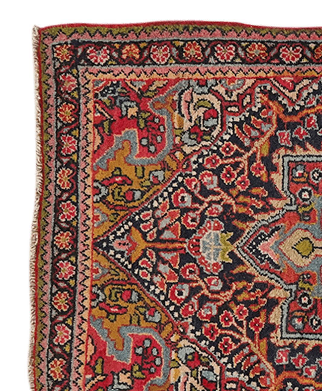 Djozan — Hand-knotted, 63x90 cm, Blue, 100% Virgin Wool | View 3