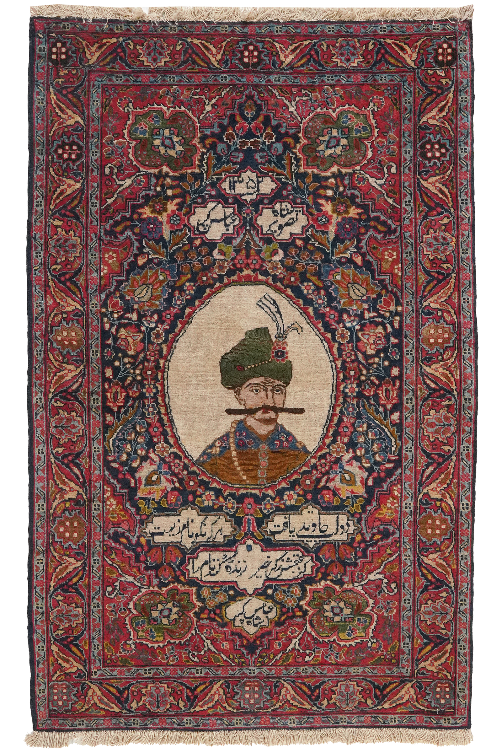 Tabriz Antique — Handgefertigt, 134x83 cm, Rot, 100% Virgin Wool | Main view