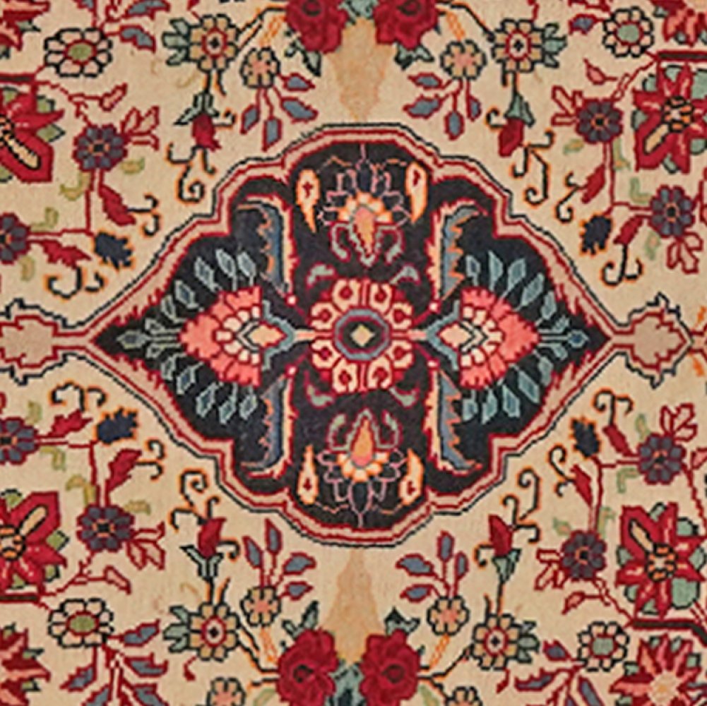 Bidjar — Hand-knotted, 75x82 cm, Brown, 100% Virgin Wool | View 4