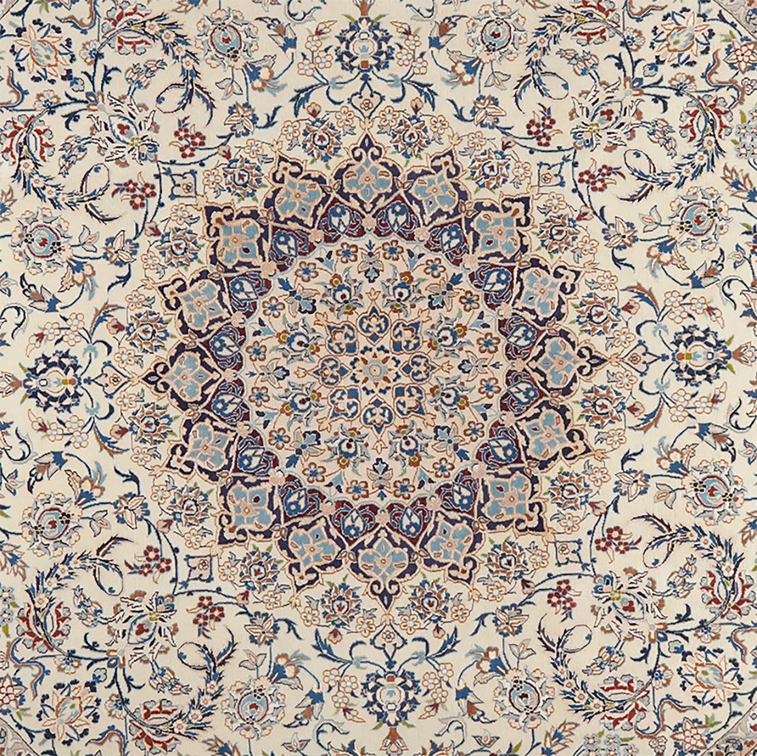 Nain — Hand-knotted, 294x294 cm, Beige, 100% Virgin Wool | View 4