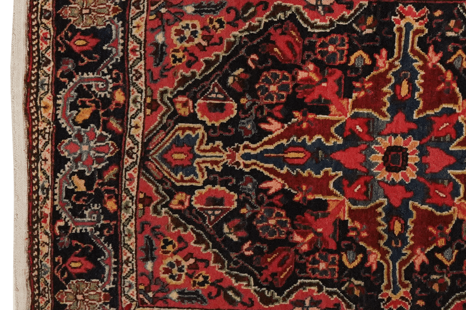 Djozan — Hand-knotted, 56x83 cm, Blue, 100% Virgin Wool | View 3