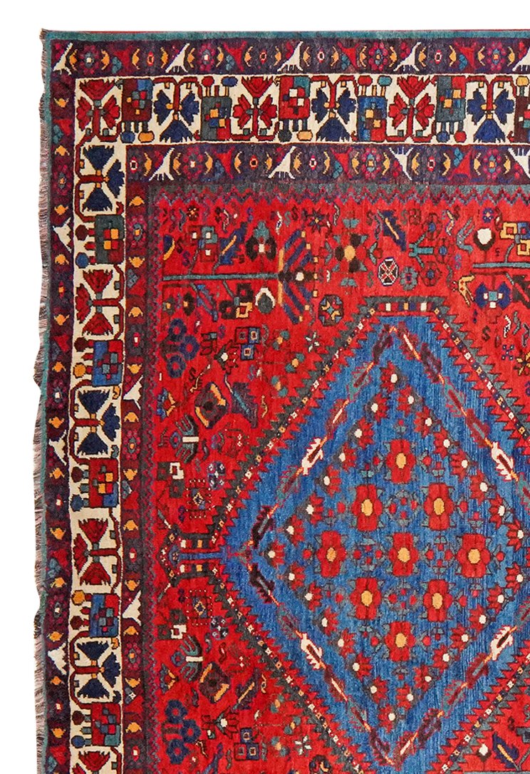 Boynat — Hand-knotted, 234x360 cm, Red, 100% Virgin Wool | View 3