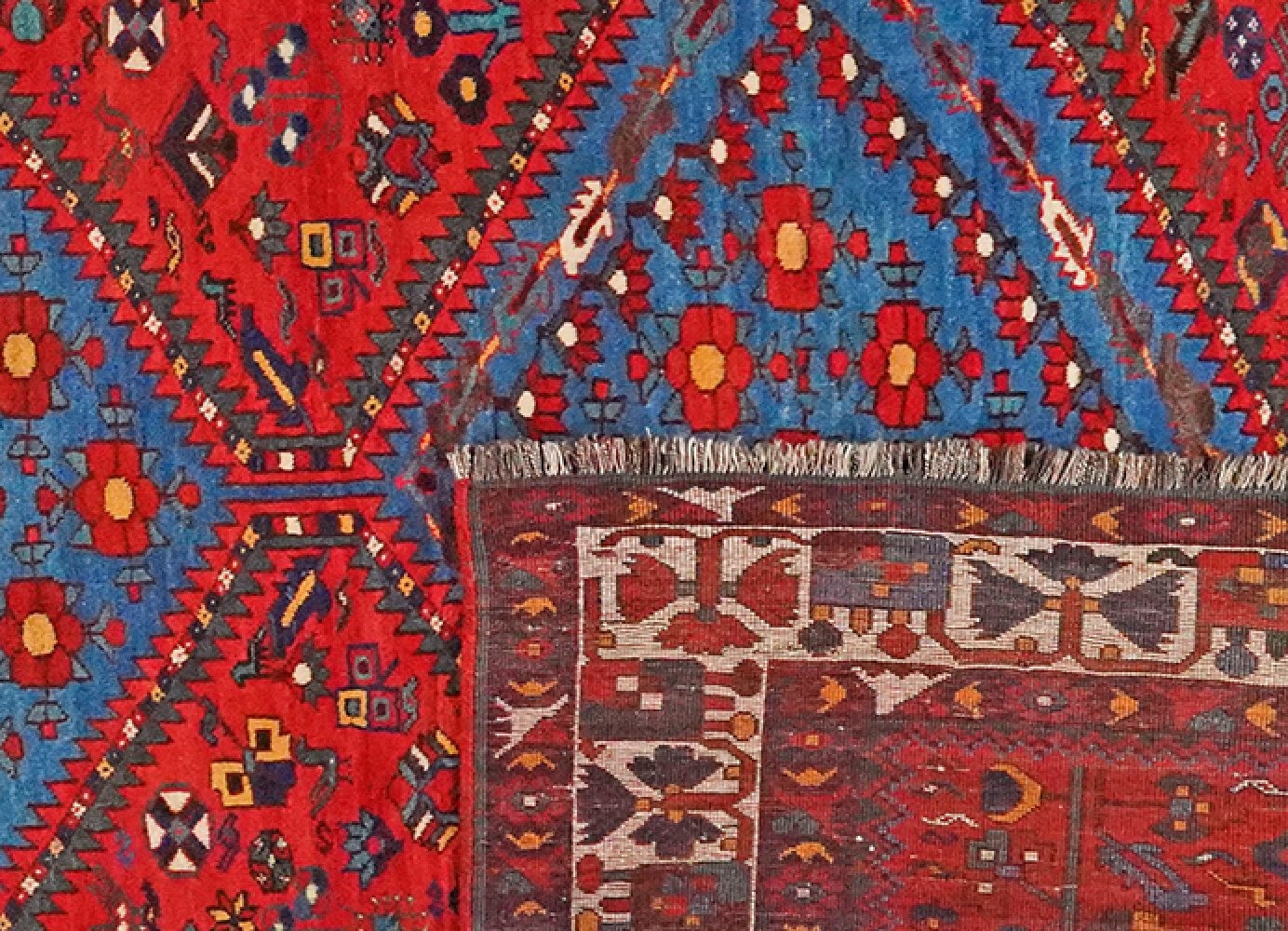Boynat — Hand-knotted, 234x360 cm, Red, 100% Virgin Wool | View 6