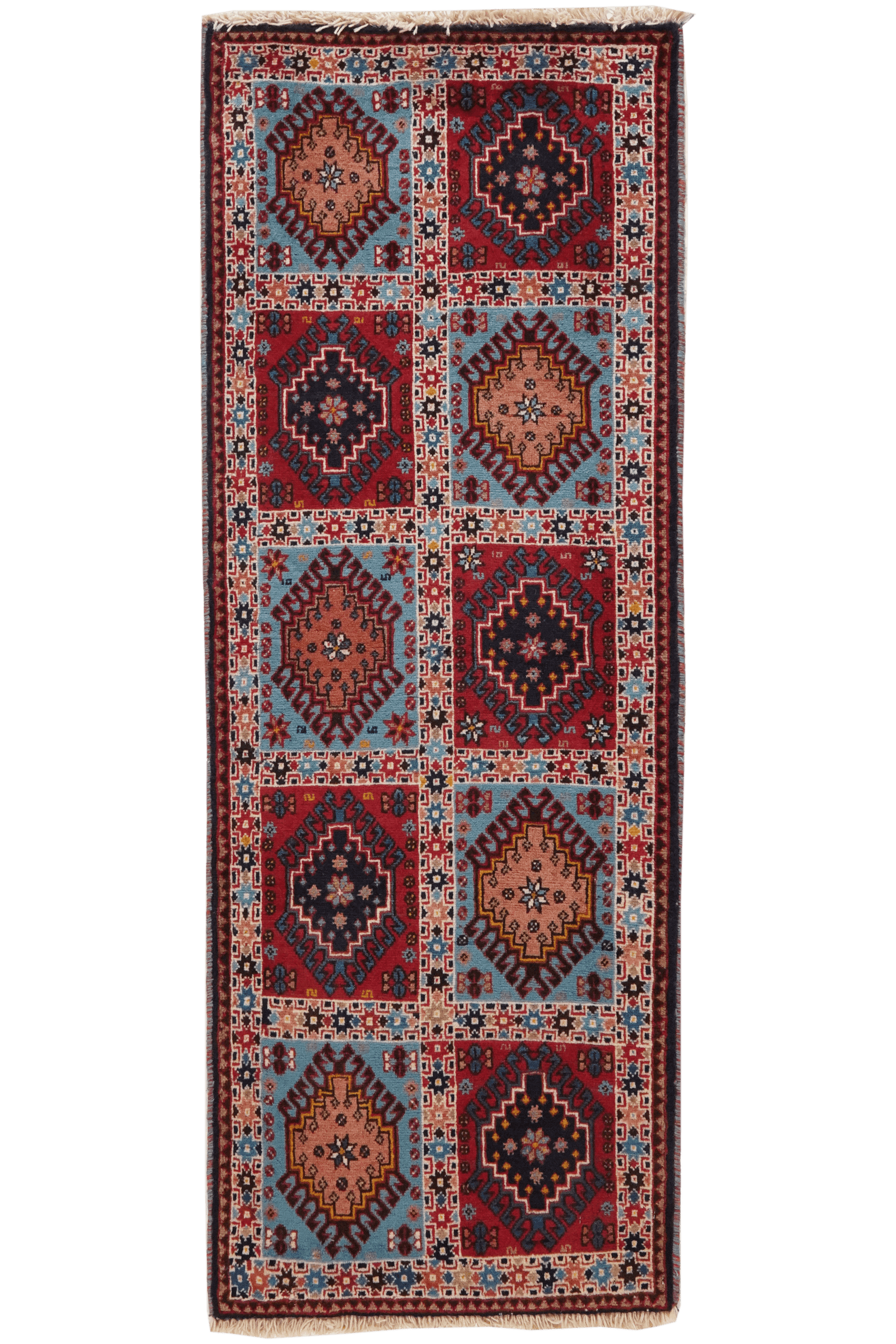 Yalameh — Hand-knotted, 57x153 cm, Multicolor, 100% Virgin Wool | Main view