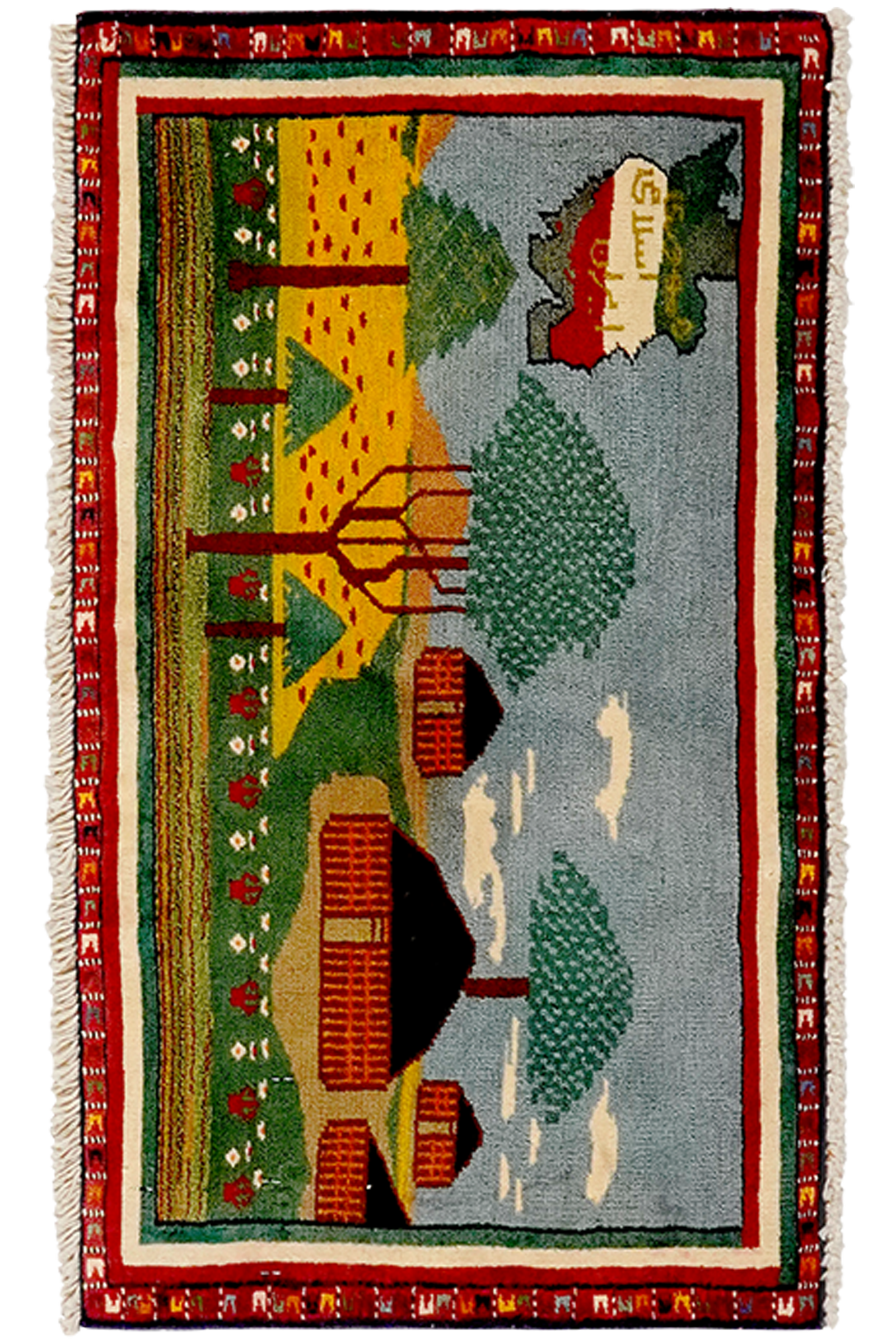 Belutch — Handgefertigt, 38x68 cm, Bunt, 100% Virgin Wool | Main view