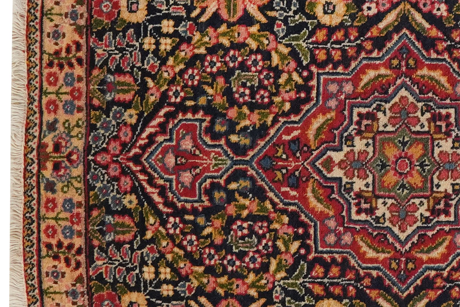 Tabriz Old — Hand-knotted, 56x84 cm, Blue, 100% Virgin Wool | View 3