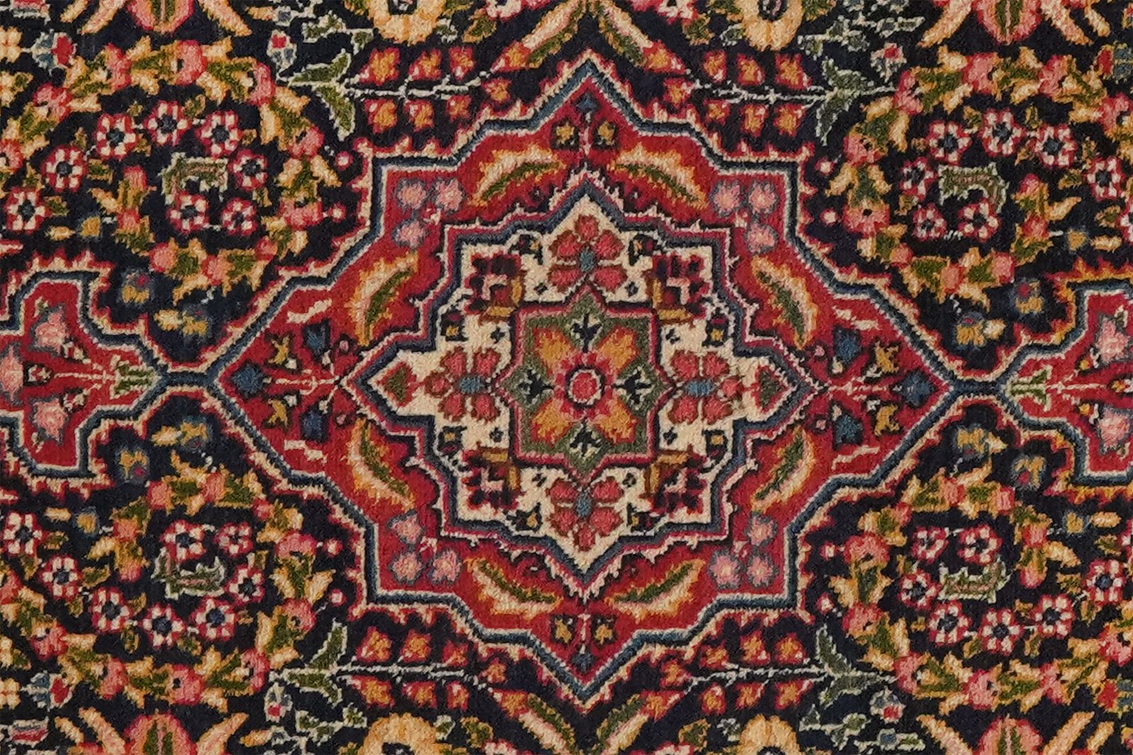 Tabriz Old — Hand-knotted, 56x84 cm, Blue, 100% Virgin Wool | View 4