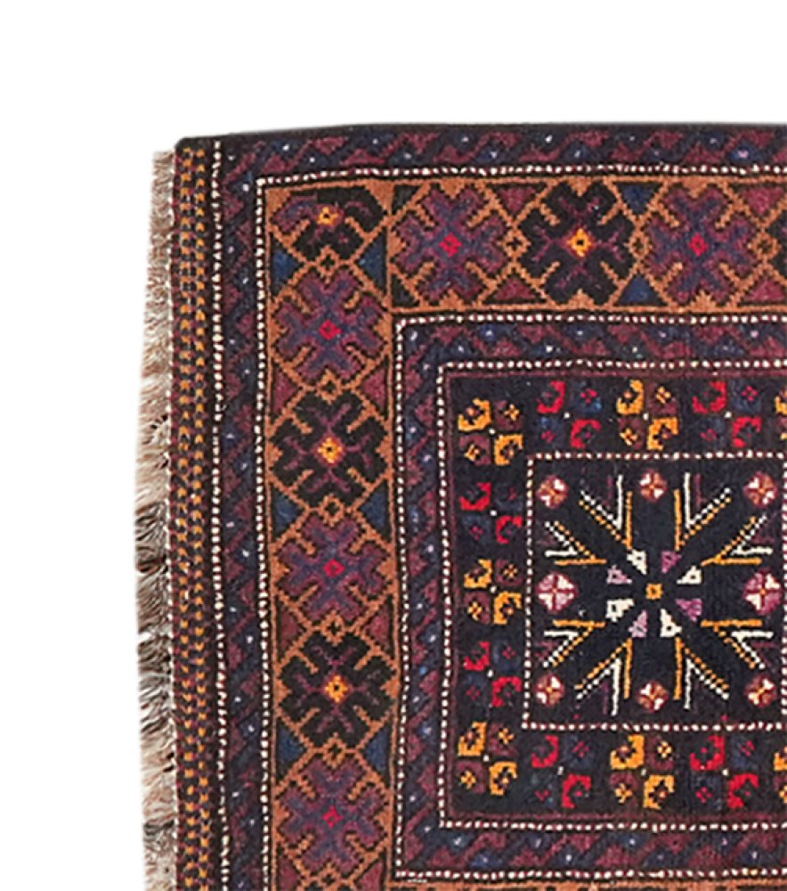 Belutch — Hand-knotted, 55x69 cm, Multicolor, 100% Virgin Wool | View 3