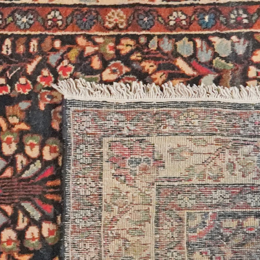 Mahal — Hand-knotted, 110x508 cm, Blue, 100% Virgin Wool | View 6