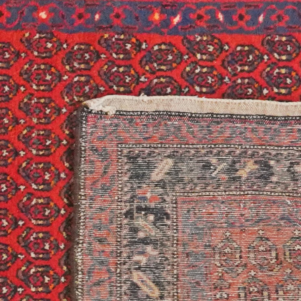 Malayer — Hand-knotted, 110x505 cm, Red, 100% Virgin Wool | View 6