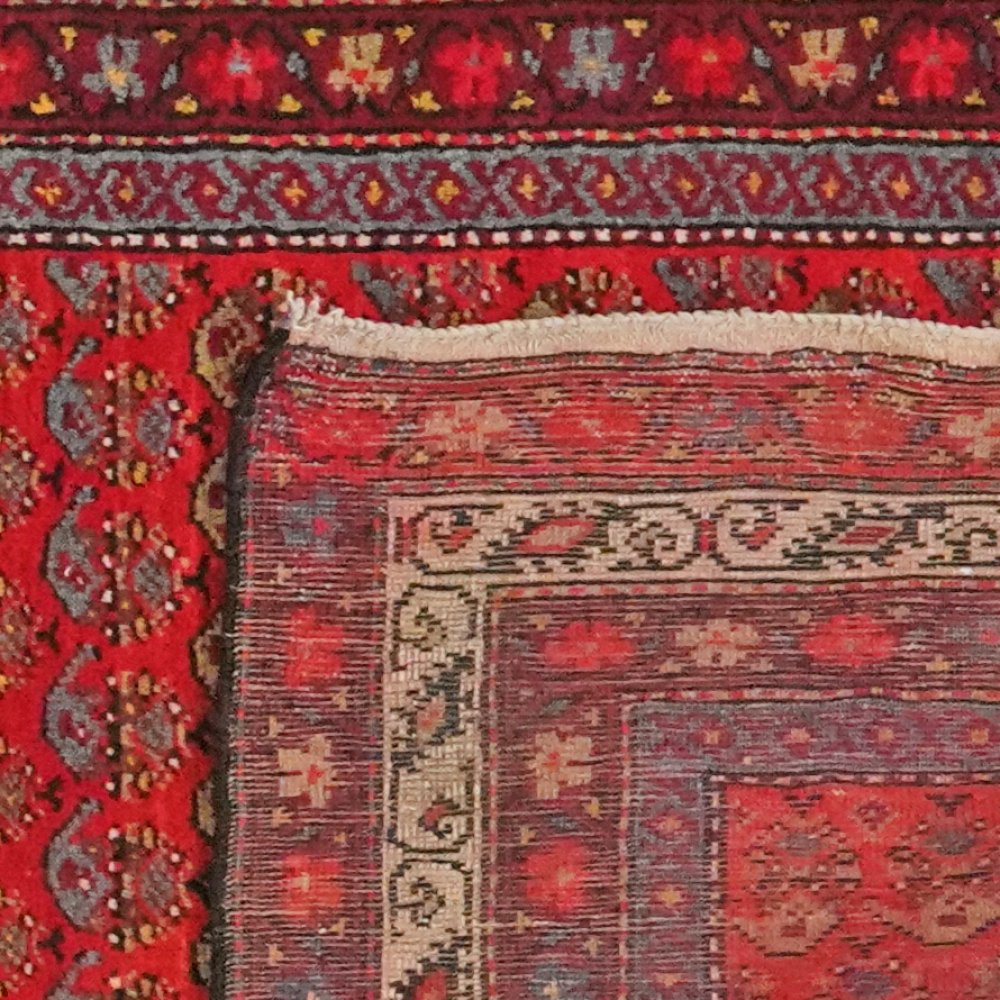 Malayer — Hand-knotted, 102x500 cm, Red, 100% Virgin Wool | View 6