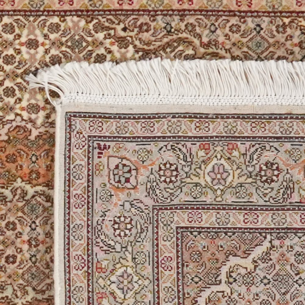 Tabriz 50 Raj — Hand-knotted, 79x202 cm, Brown, 100% Virgin Wool | View 6