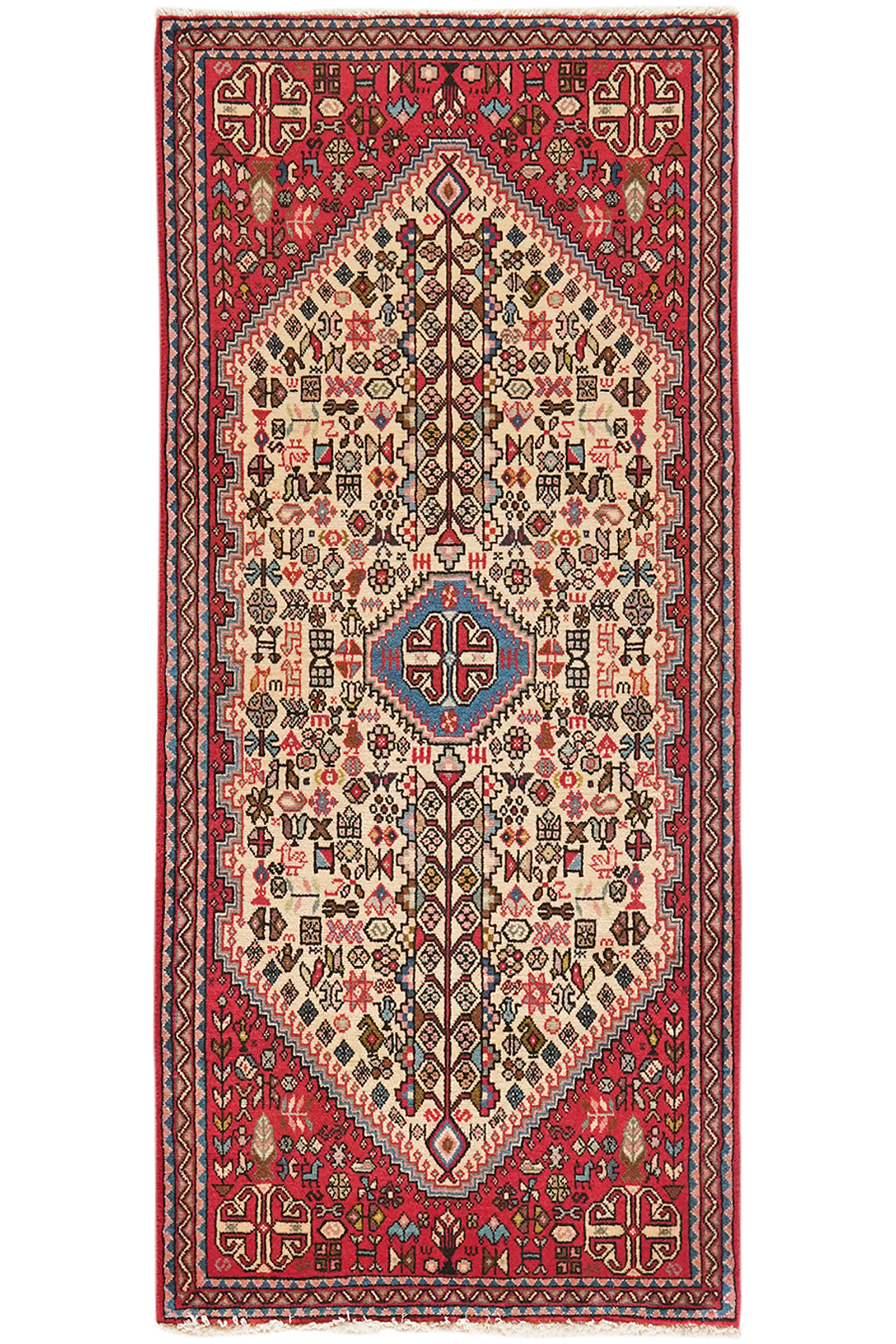 Abadeh — Handgefertigt, 151x68 cm, Bunt, 100% Virgin Wool | Main view