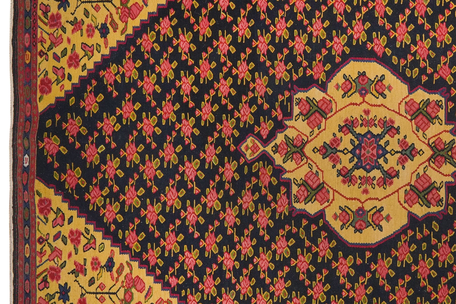 Kelim Bidjar — Handmade, 140x222 cm, Blue, 100% Virgin Wool | View 3