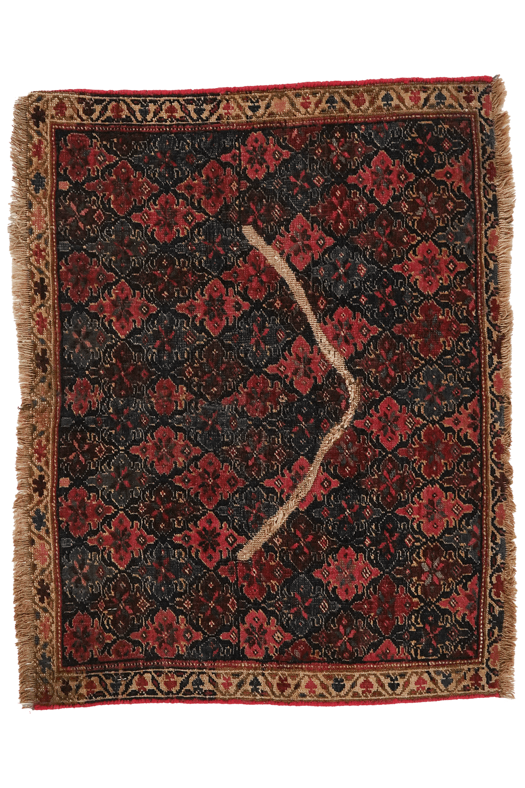Bidjar — Hand-knotted, 60x80 cm, Blue, 100% Virgin Wool | Main view