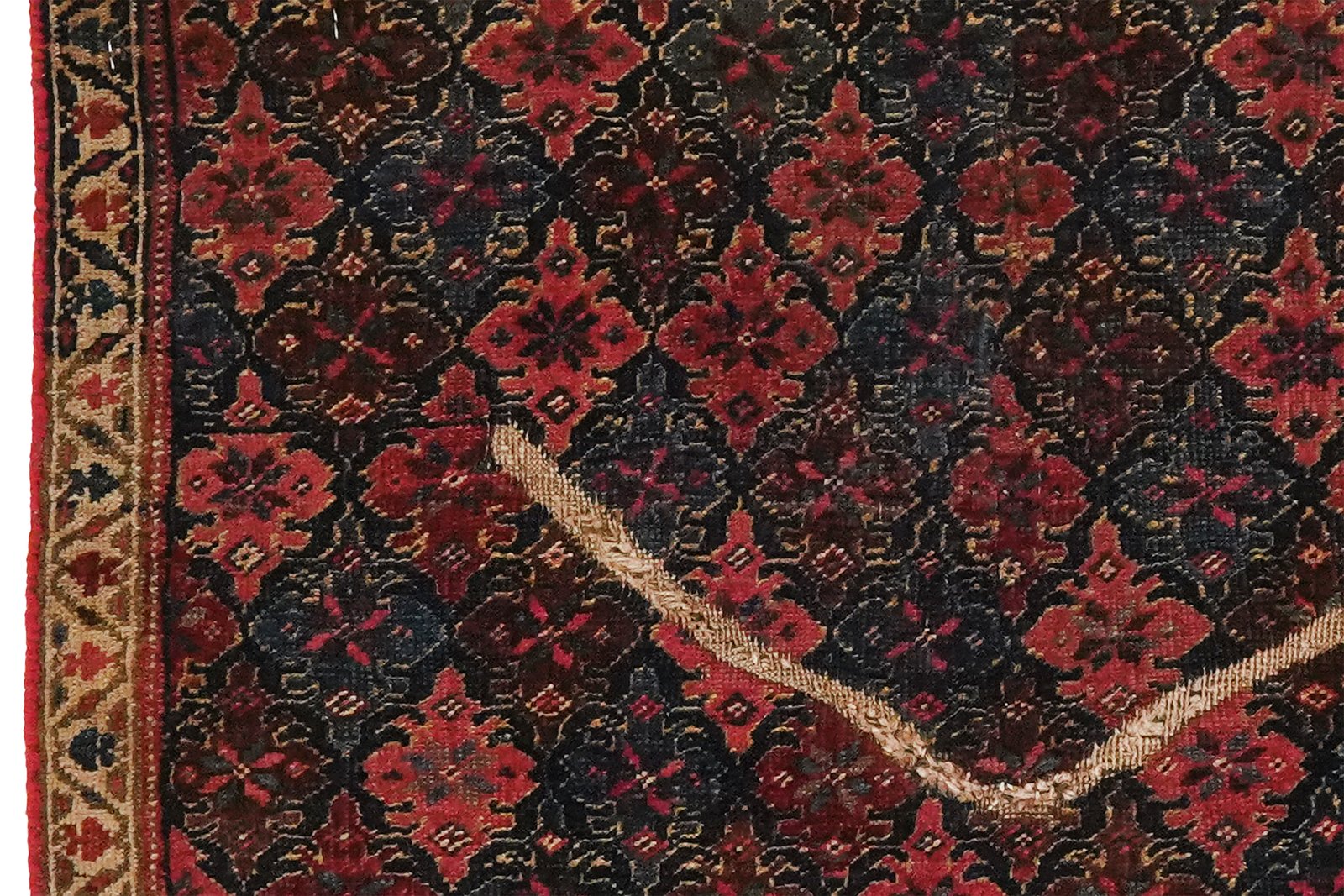 Bidjar — Hand-knotted, 60x80 cm, Blue, 100% Virgin Wool | View 3