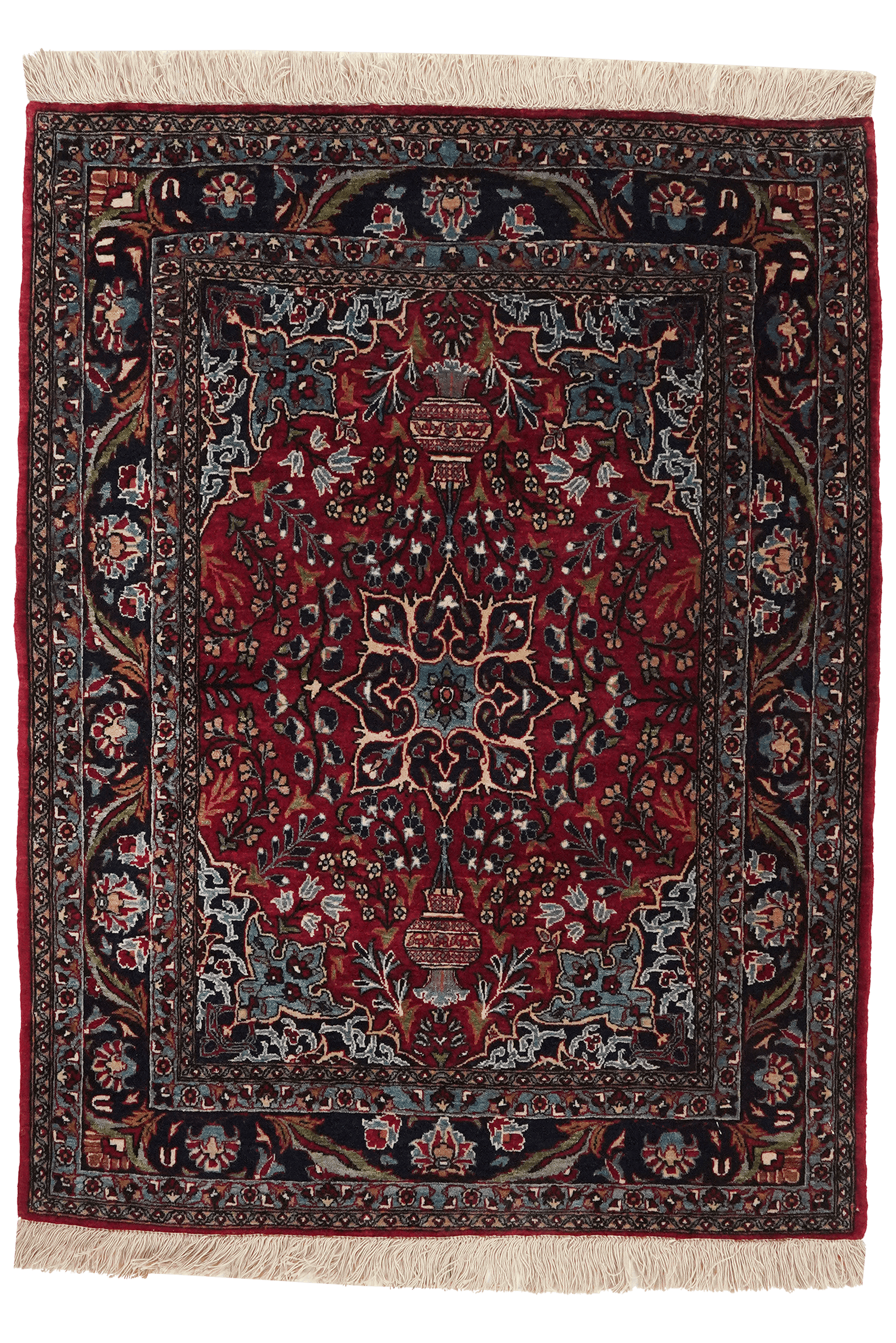 Toudeshk — Hand-knotted, 70x95 cm, Red, 100% Virgin Wool | Main view