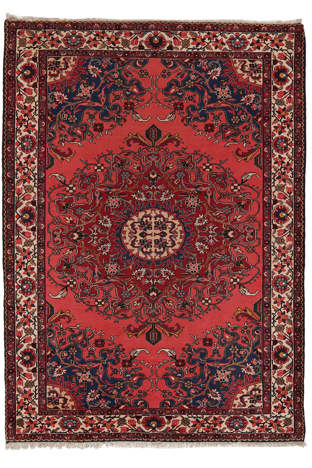 Tafresh — Hand-knotted, 142x195 cm, Red, 100% Virgin Wool | Main view