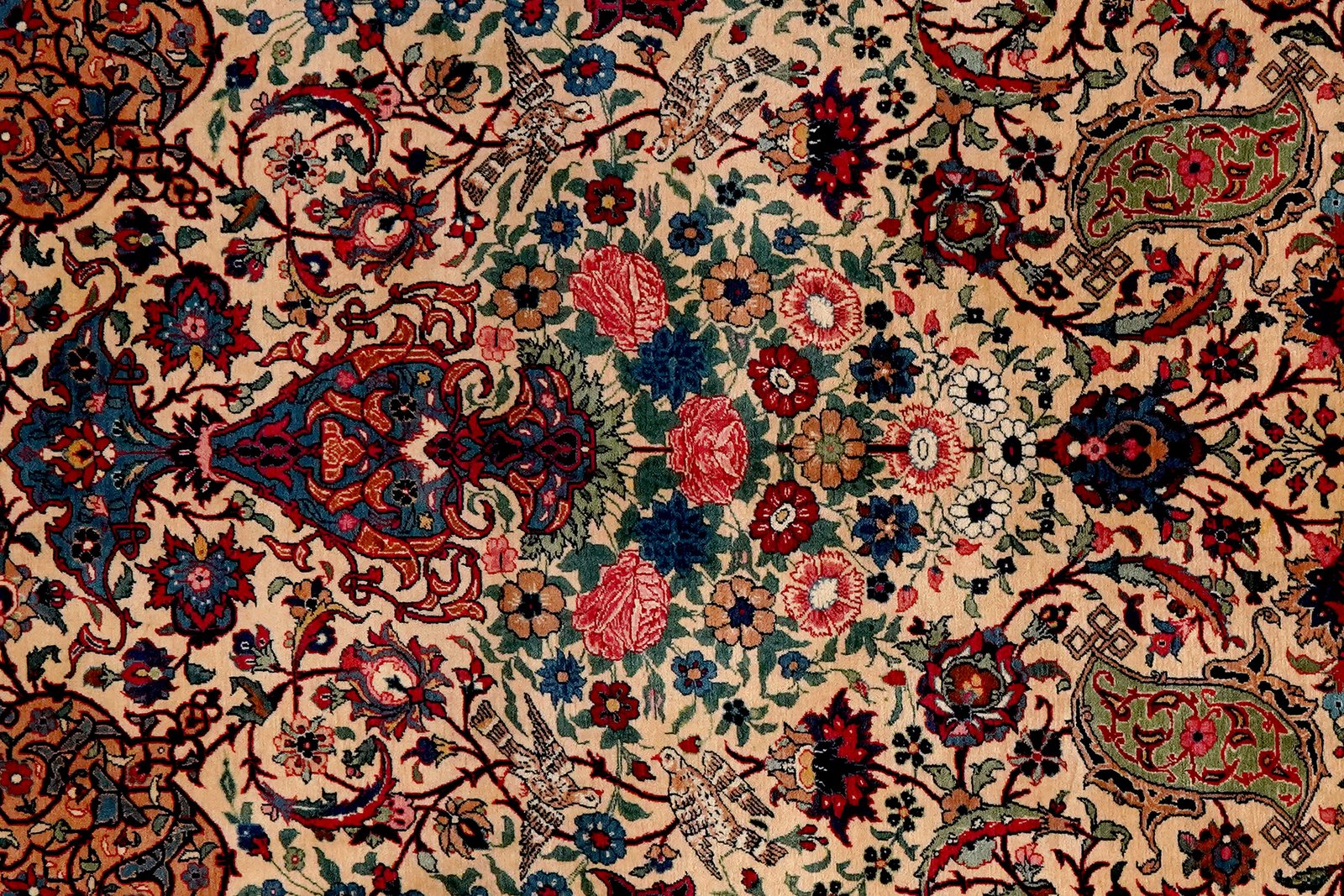 Kashan — Hand-knotted, 135x202 cm, Brown, 100% Virgin Wool | View 4