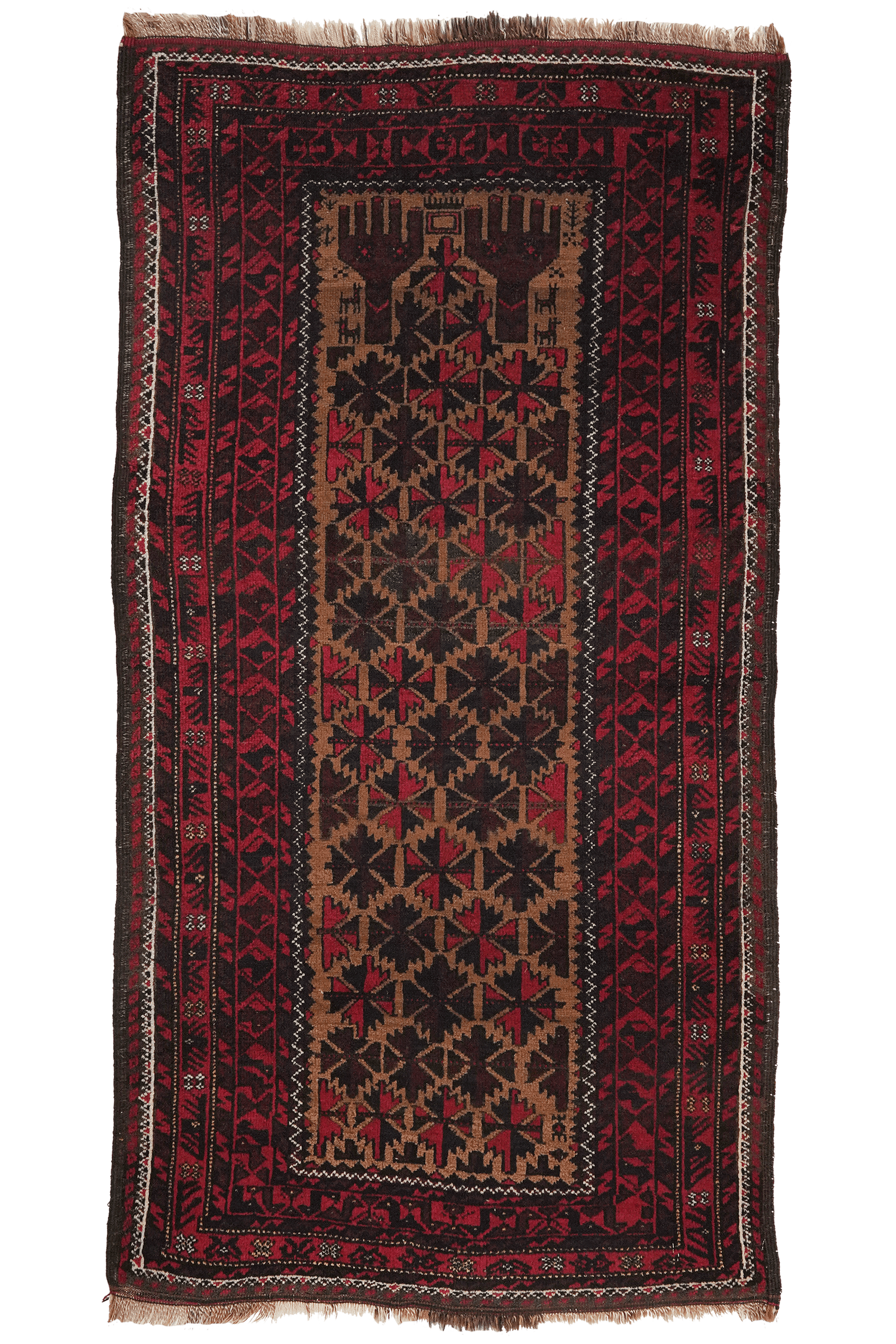 Belutch — Hand-knotted, 75x149 cm, Brown, 100% Virgin Wool | Main view
