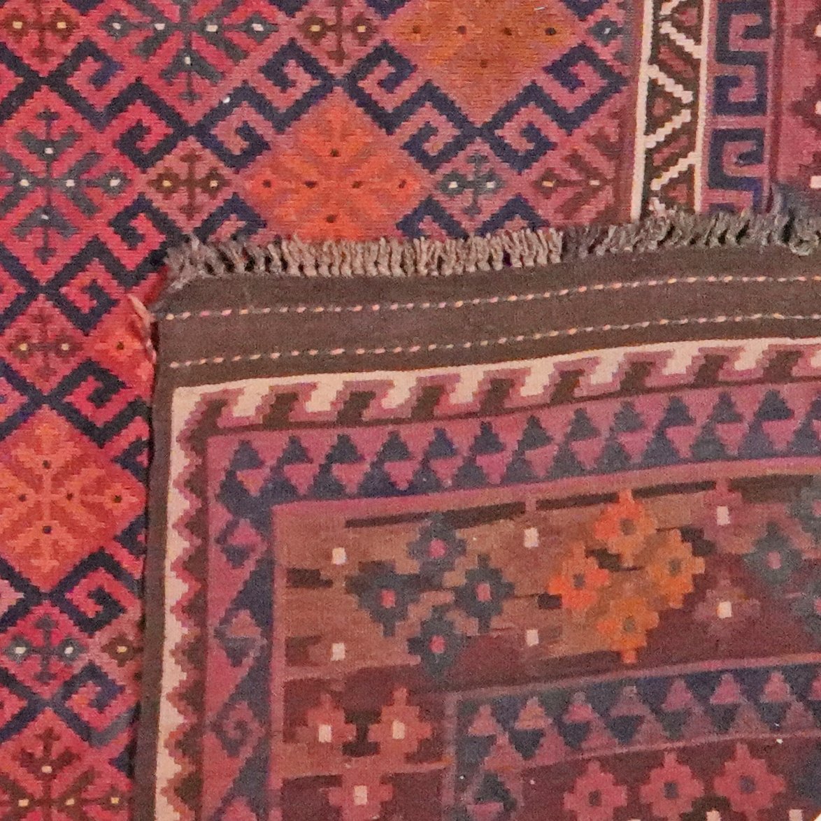 Kelim Belutch Old — Handmade, 248x430 cm, Brown, 100% Virgin Wool | View 6