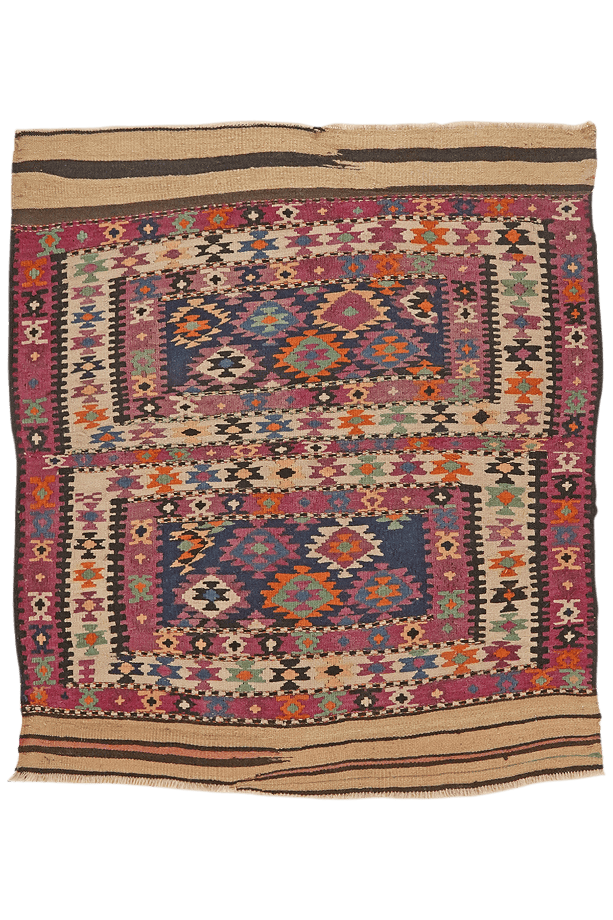 Kelim · Tessuto a mano – Multicolore, 120x100 cm