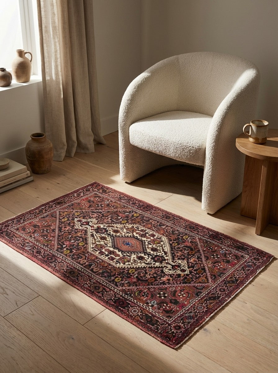 Goltuk — Hand-knotted, 80x123 cm, Blue, 100% Virgin Wool | Detail view