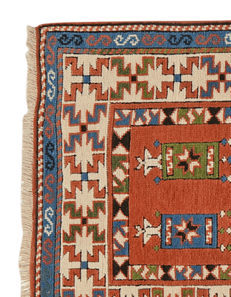 Kars — Hand-knotted, 78x130 cm, Red, 100% Virgin Wool | View 3