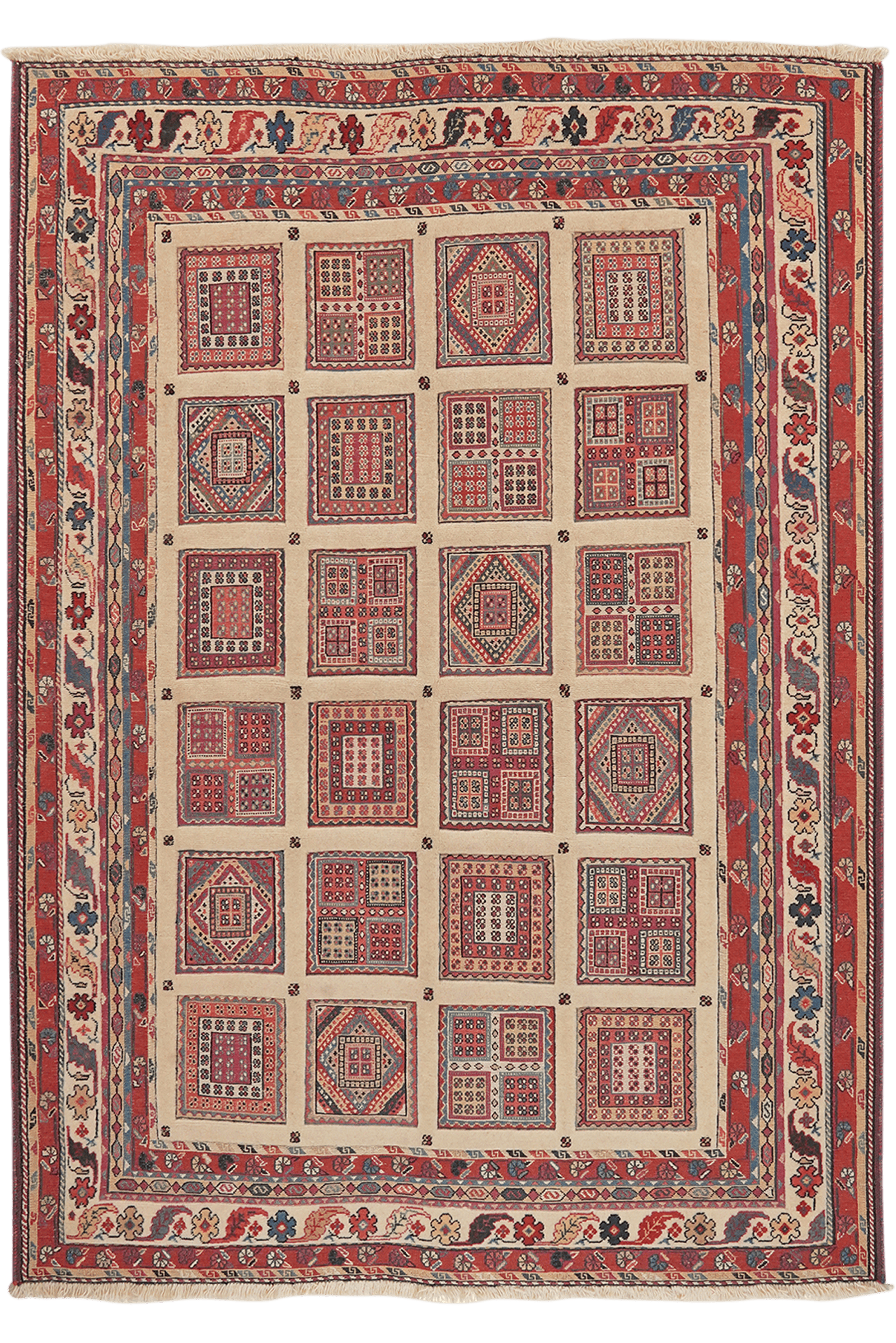 Sumak Belutch — Handmade, 154x212 cm, Beige, 100% Virgin Wool | Main view