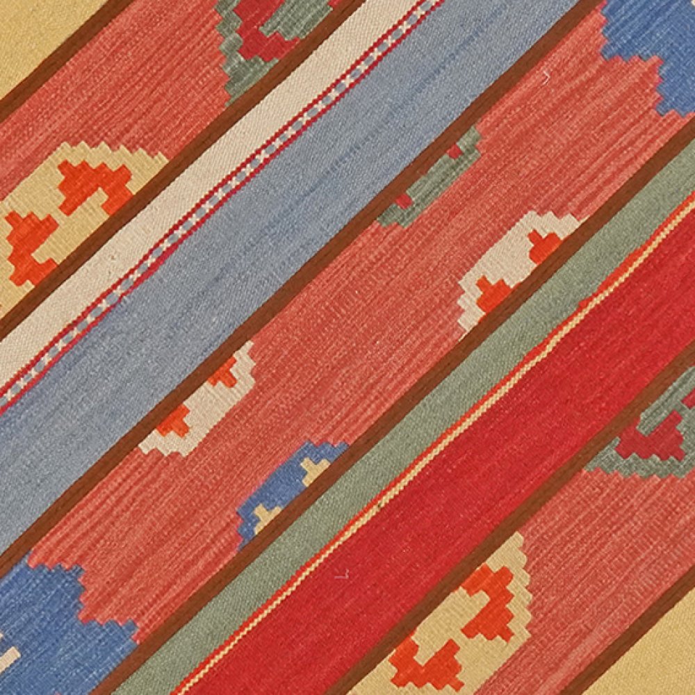 Kelim Tekkeh — Handmade, 120x120 cm, Multicolor, 100% Virgin Wool | View 4
