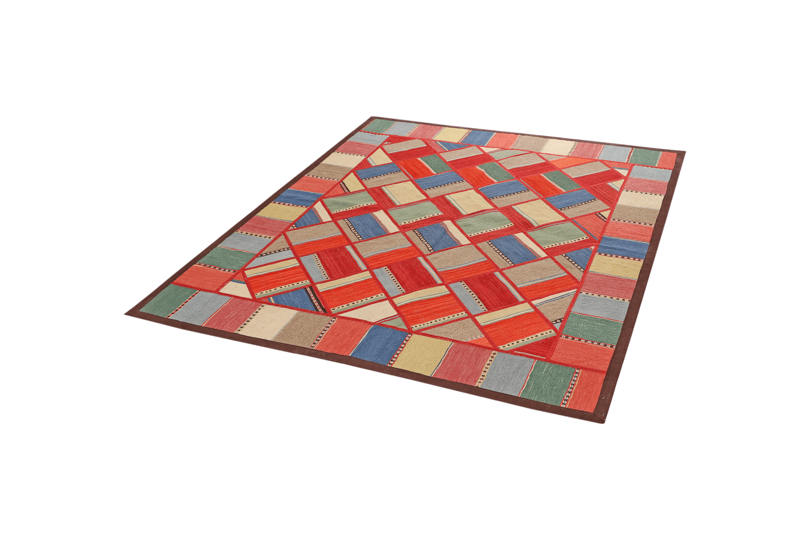 Kelim Tekkeh — Handmade, 154x180 cm, Multicolor, 100% Virgin Wool | View 5