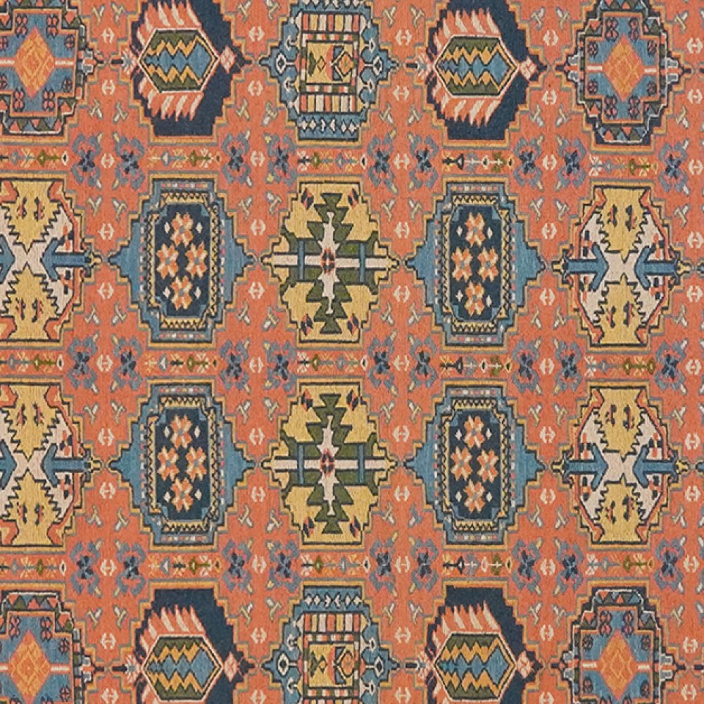 Sumak Shahsavan — Handmade, 145x180 cm, Orange, 100% Virgin Wool | View 4