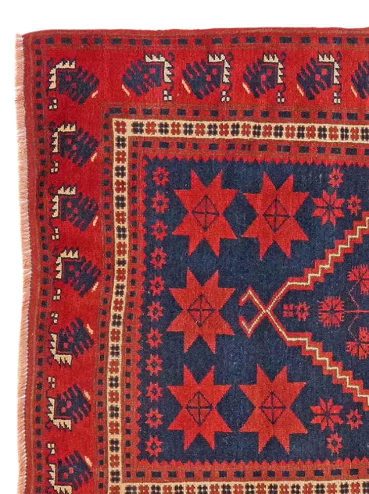 Yagdjibedir — Hand-knotted, 106x180 cm, Blue, 100% Virgin Wool | View 3
