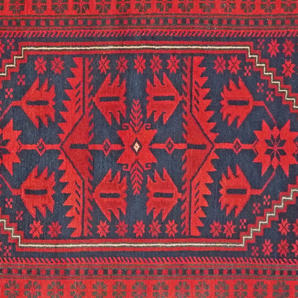 Yagdjibedir — Hand-knotted, 109x184 cm, Blue, 100% Virgin Wool | View 4