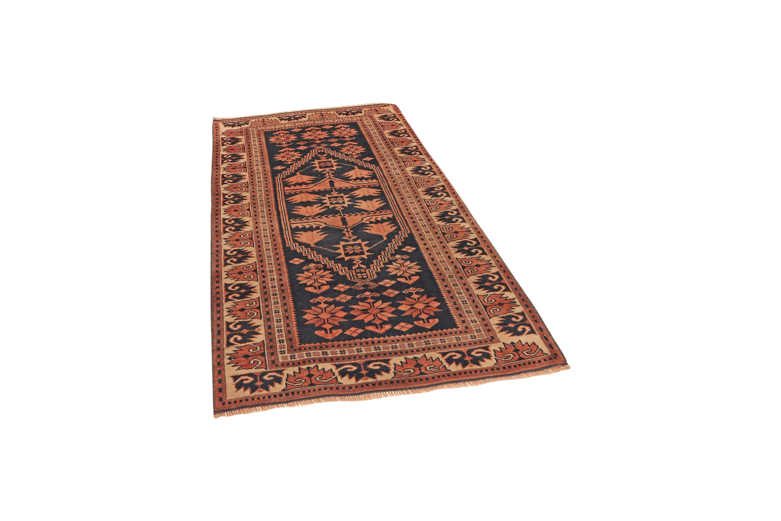 Yagdjibedir — Hand-knotted, 105x174 cm, Blue, 100% Virgin Wool | View 5