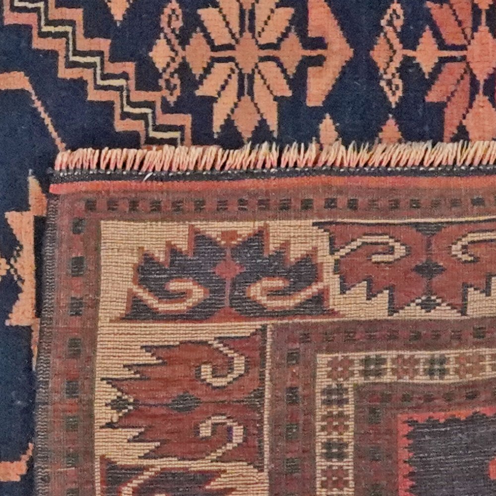 Yagdjibedir — Hand-knotted, 105x174 cm, Blue, 100% Virgin Wool | View 6