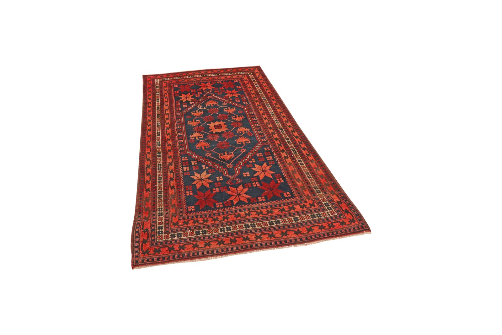 Yagdjibedir — Hand-knotted, 105x182 cm, Blue, 100% Virgin Wool | View 5