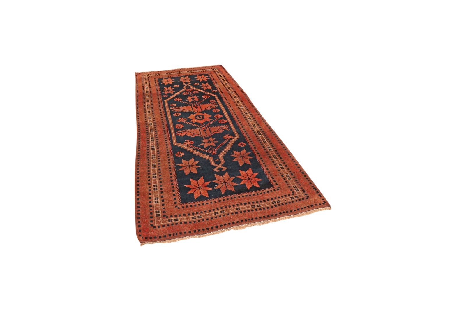 Yagdjibedir — Hand-knotted, 113x195 cm, Blue, 100% Virgin Wool | View 5