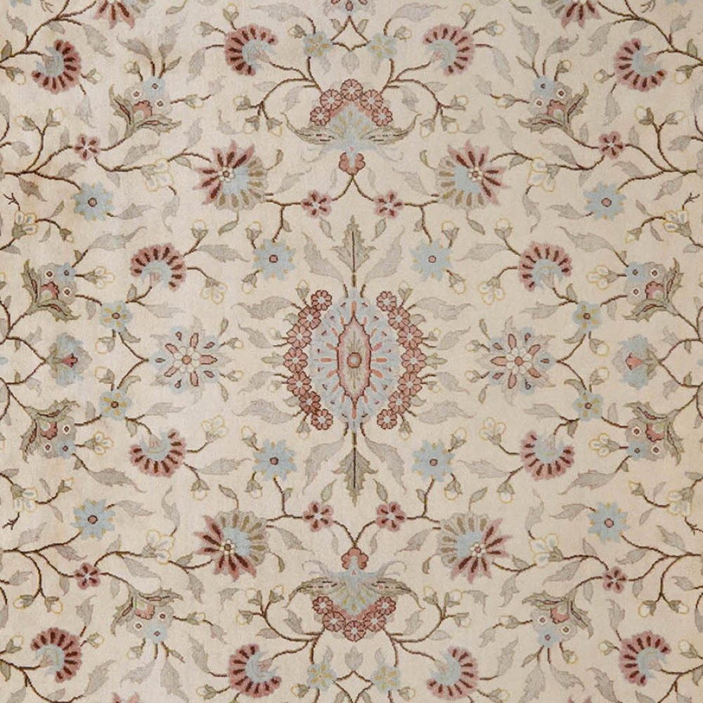 Sarough — Hand-knotted, 246x310 cm, Beige, 100% Virgin Wool | View 4