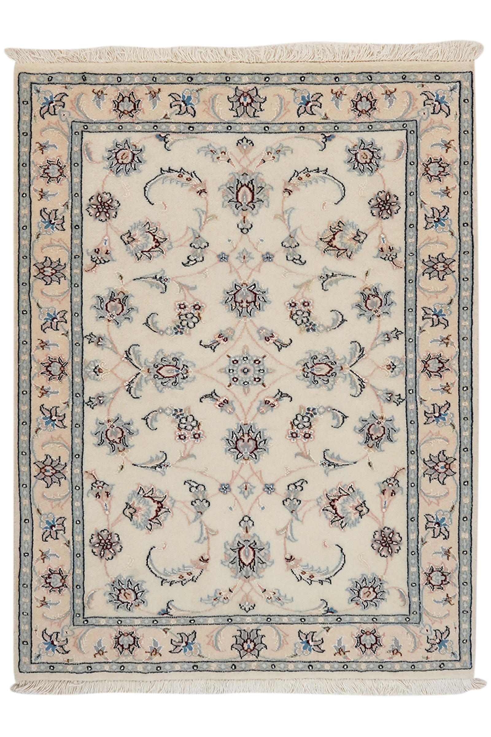 Nain 9La — Handgefertigt, 109x83 cm, Beige, 100% Virgin Wool | Main view