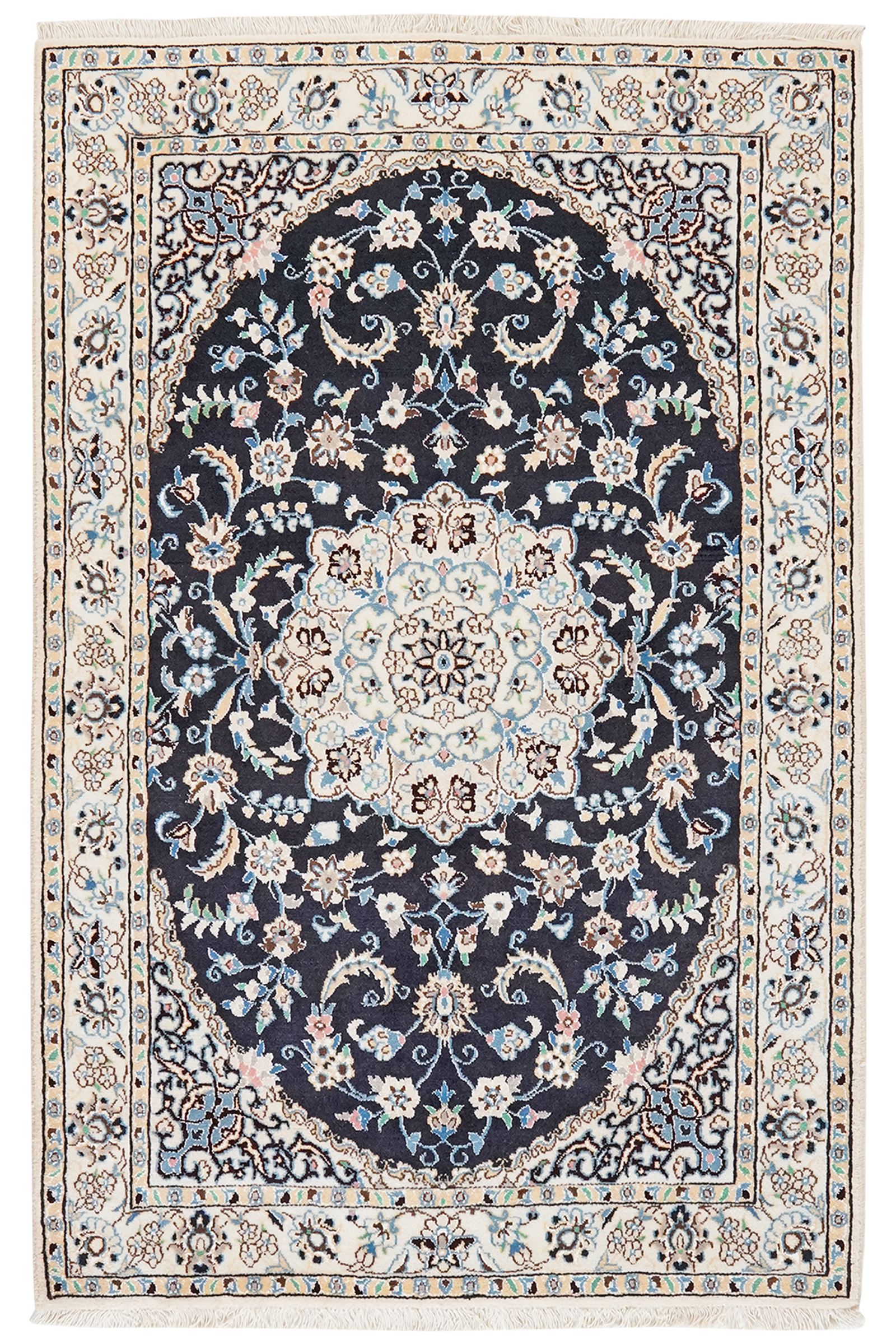 Nain 9La — Handgefertigt, 151x96 cm, Beige, 100% Virgin Wool | Main view
