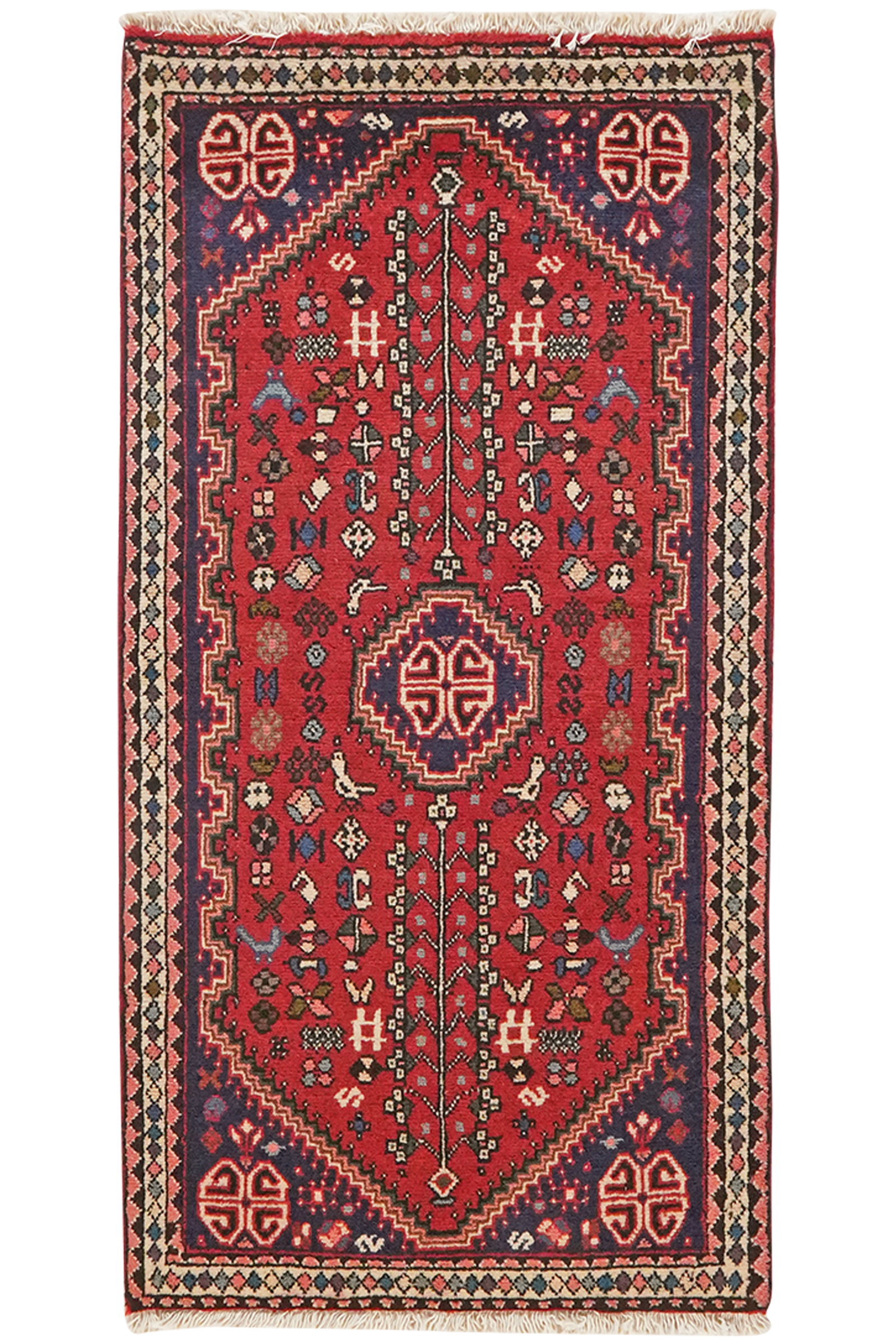 Abadeh — Handgefertigt, 110x56 cm, Beige, 100% Virgin Wool | Main view