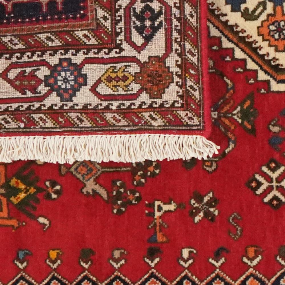 Nasrabad — Hand-knotted, 98x155 cm, Red, 100% Virgin Wool | View 6