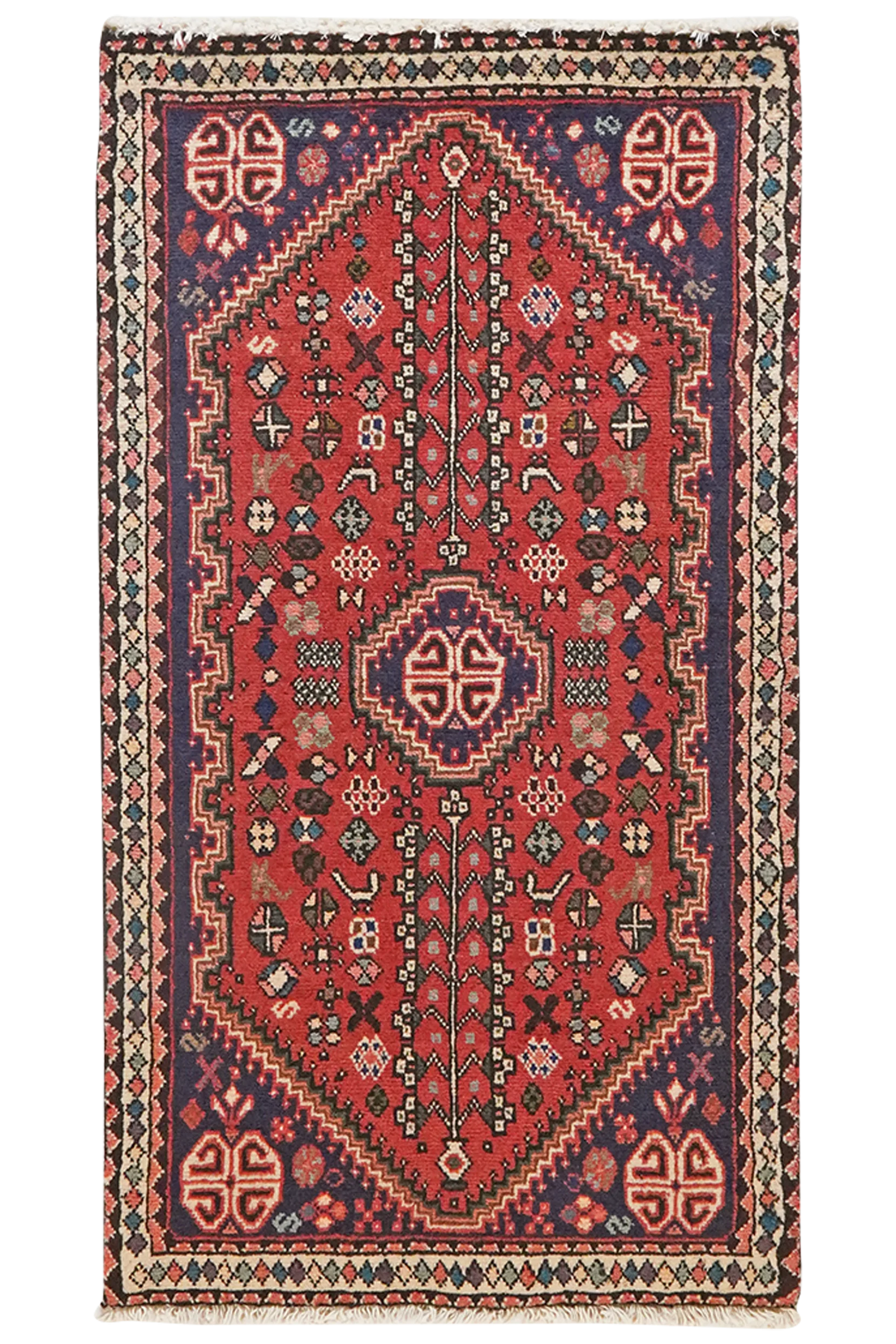 Abadeh — Handgefertigt, 104x58 cm, Beige, 100% Virgin Wool | Main view