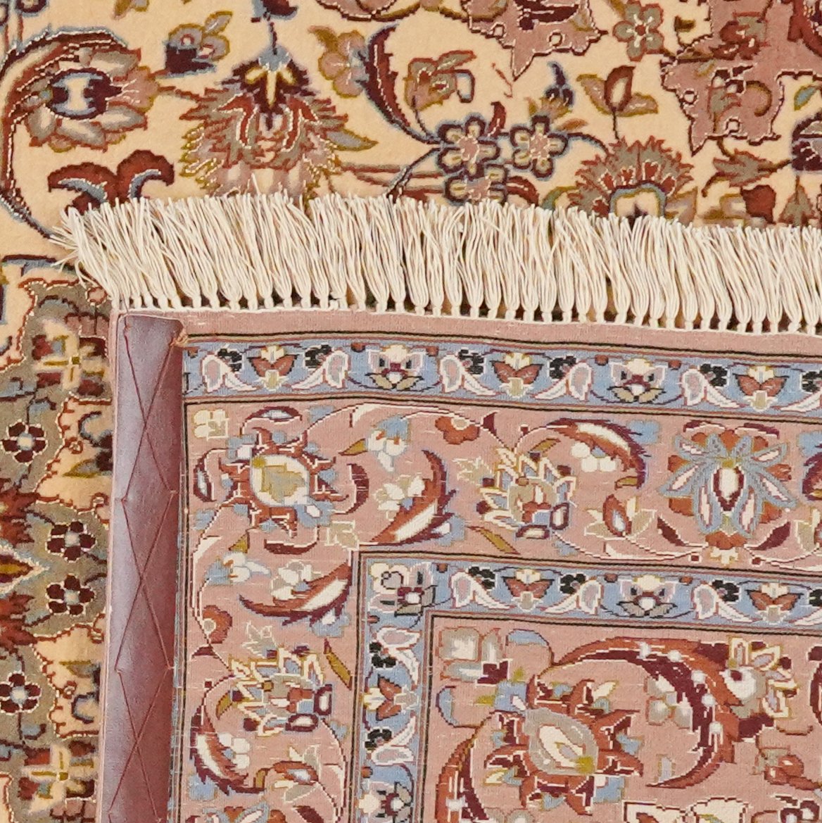 Isfahan — Hand-knotted, 104x158 cm, Beige, 95% Schurwolle, 5% Seide | View 6