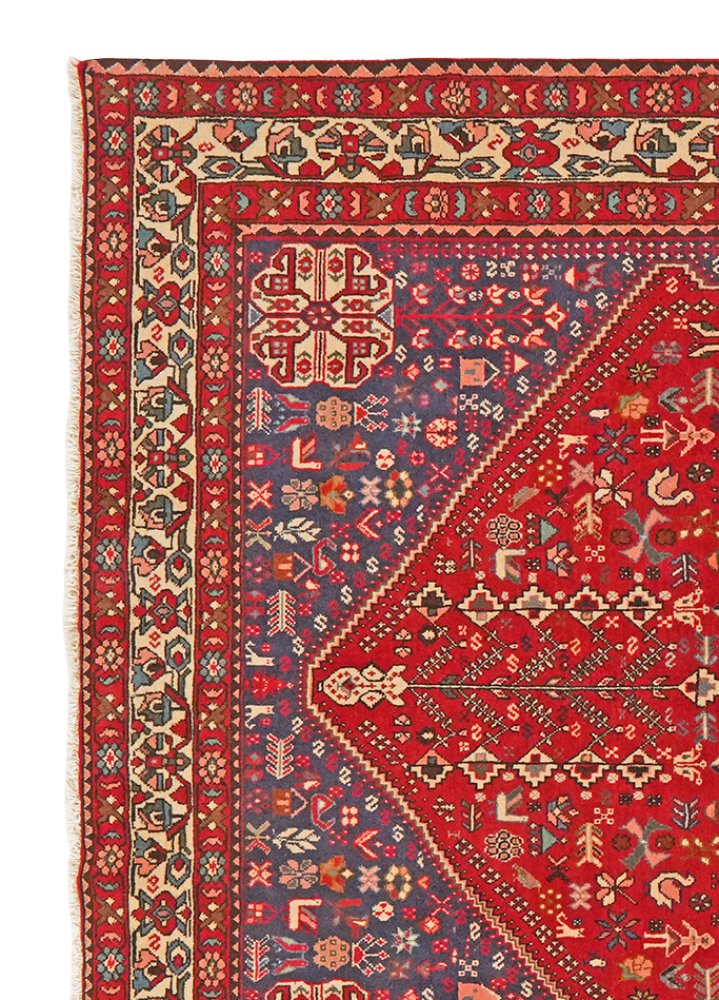 Abadeh — Hand-knotted, 152x201 cm, Red, 100% Virgin Wool | View 3