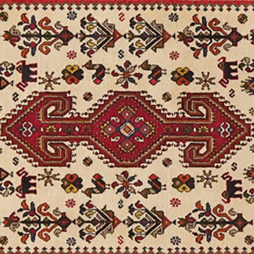 Nasrabad — Hand-knotted, 81x398 cm, Beige, 100% Virgin Wool | View 4