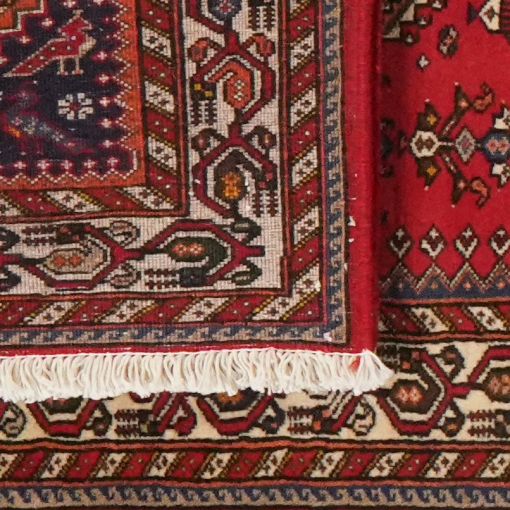 Nasrabad — Hand-knotted, 84x307 cm, Red, 100% Virgin Wool | View 6